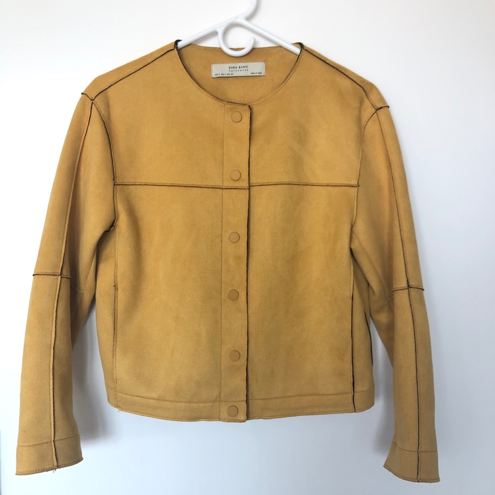 Zara yellow jacket, size s
